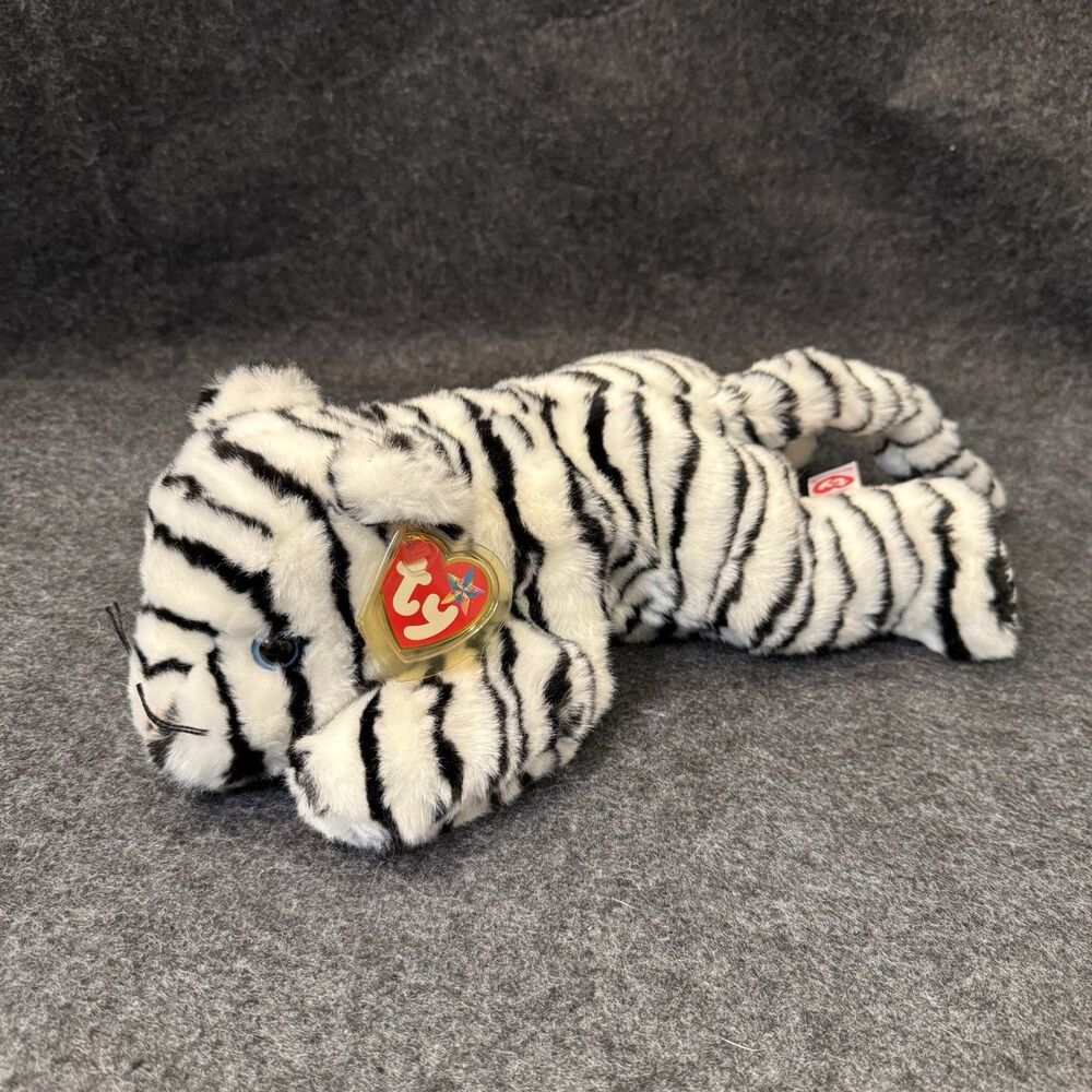 Ty Beanie Babies White Tiger Chicago Winter Plush 1996